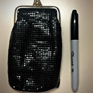 Black Sequin Cigarette Case/Coin Purse